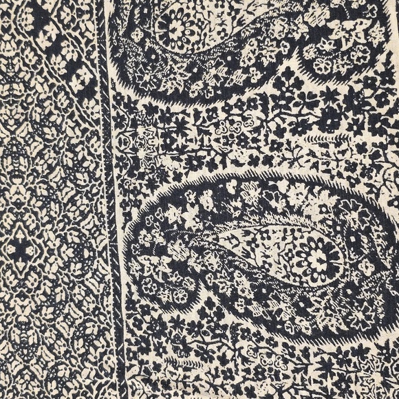 Lucky Brand Navy and White Patterned Blouse. Size 1X - Picture 2 of 7